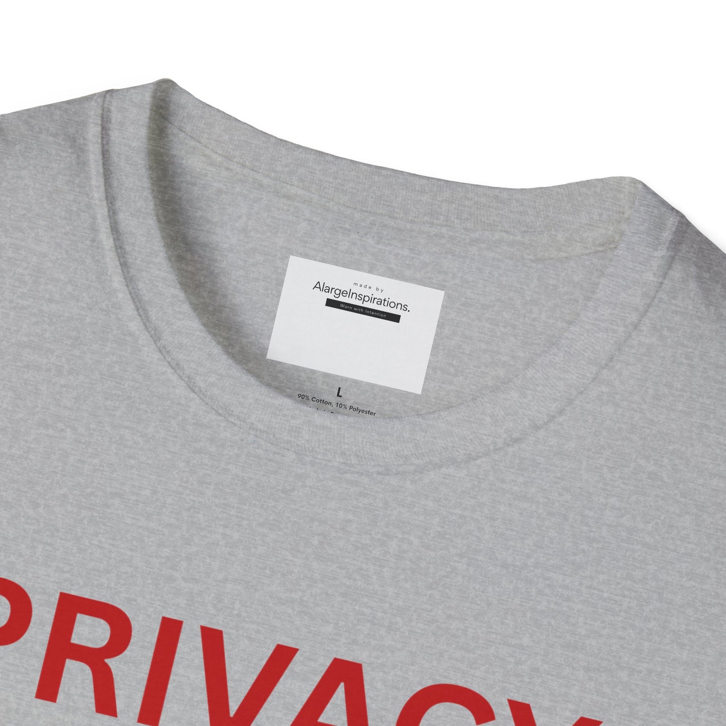 Privacy Over Publicity Unisex T-Shirt | Introvert Lifestyle Shirt, Gift for Privacy Advocate, Everyday Comfort Tee,Keep It Private Quote Tee