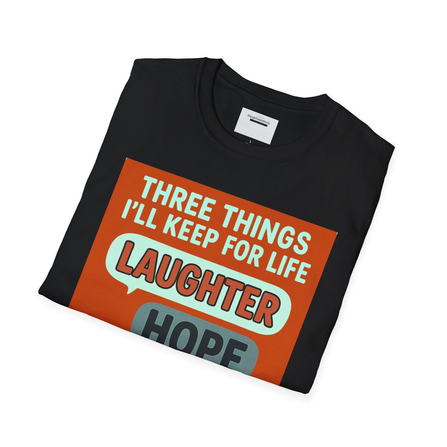 Laughter Hope Comfy Socks T-Shirt, Unisex Humor Tee, Fun Life Motto Shirt, Comfortable Apparel,Hope & Comfy Socks,Cozy Inspirational T-Shirt