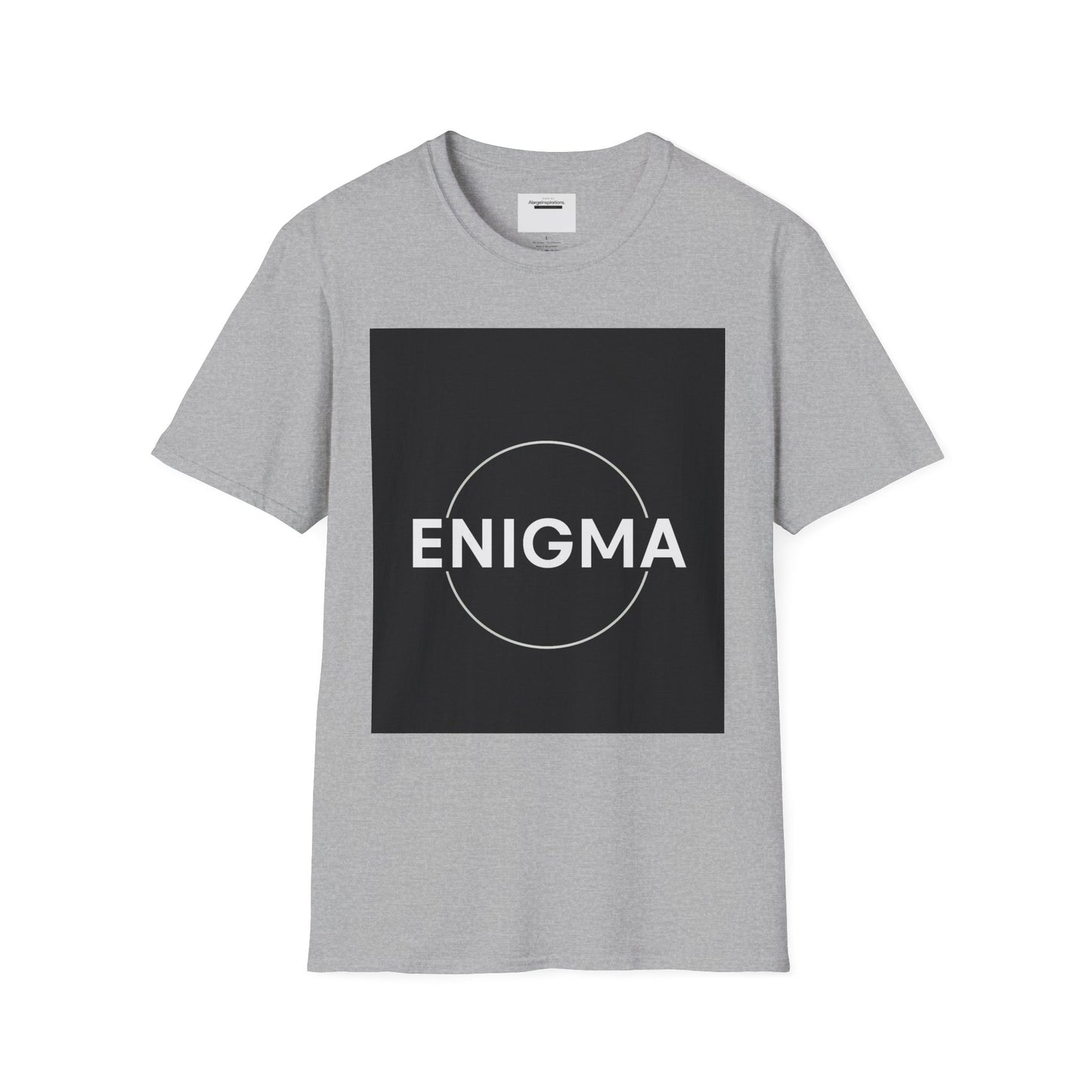 Unisex Enigma Softstyle T-Shirt , Unique Gift , Minimalist "ENIGMA" T-Shirt, Mystery & Inspiration Shirt, Comfortable Everyday Shirt