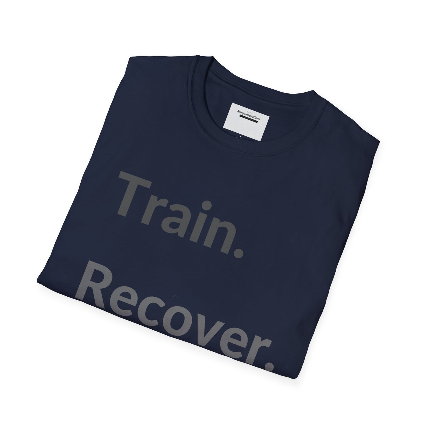 Train. Recover. Repeat. Shirt | Minimal Typography Gym T-Shirt | Mental Discipline Workout Tee | Fitness Motivation Apparel