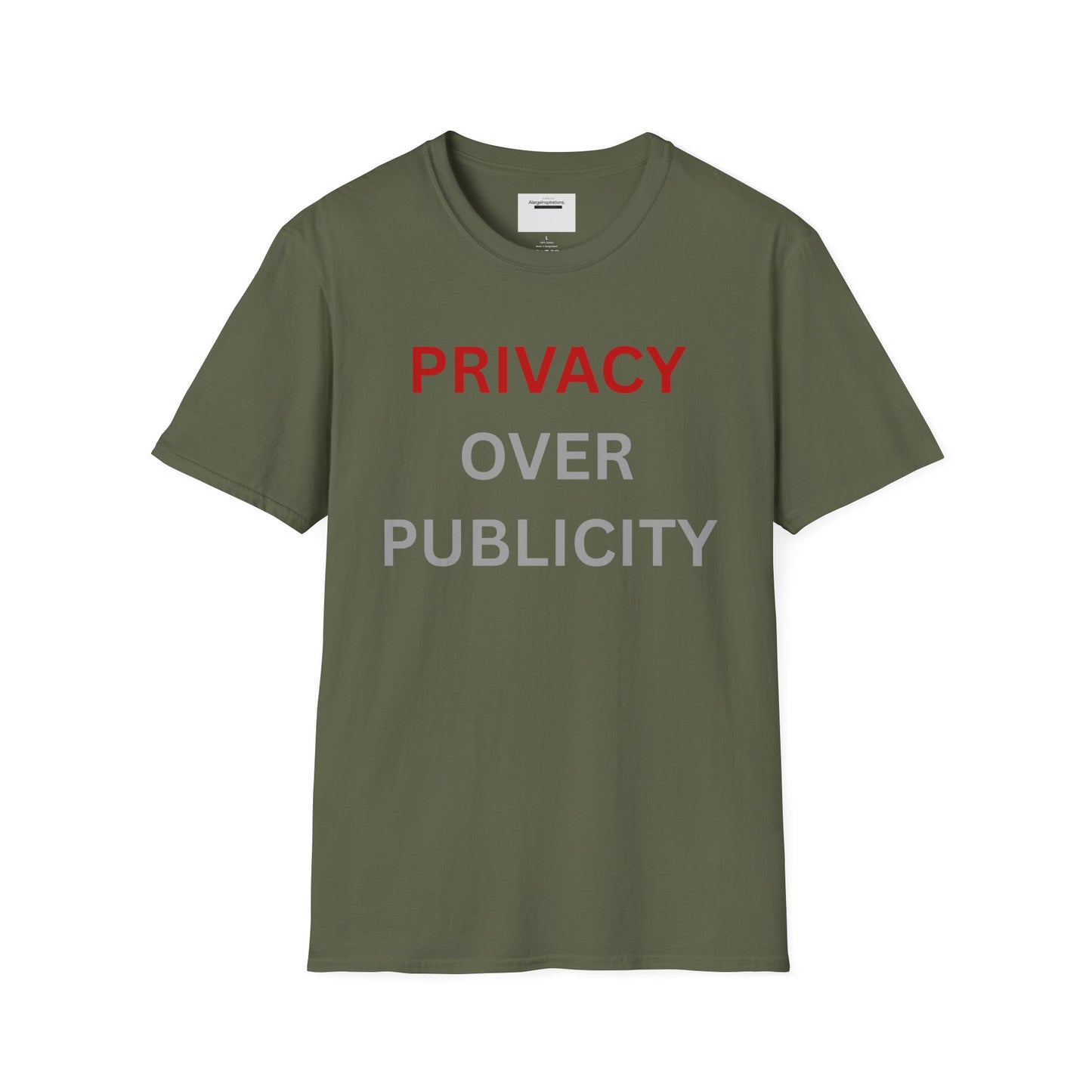 Privacy Over Publicity Unisex T-Shirt | Introvert Lifestyle Shirt, Gift for Privacy Advocate, Everyday Comfort Tee,Keep It Private Quote Tee