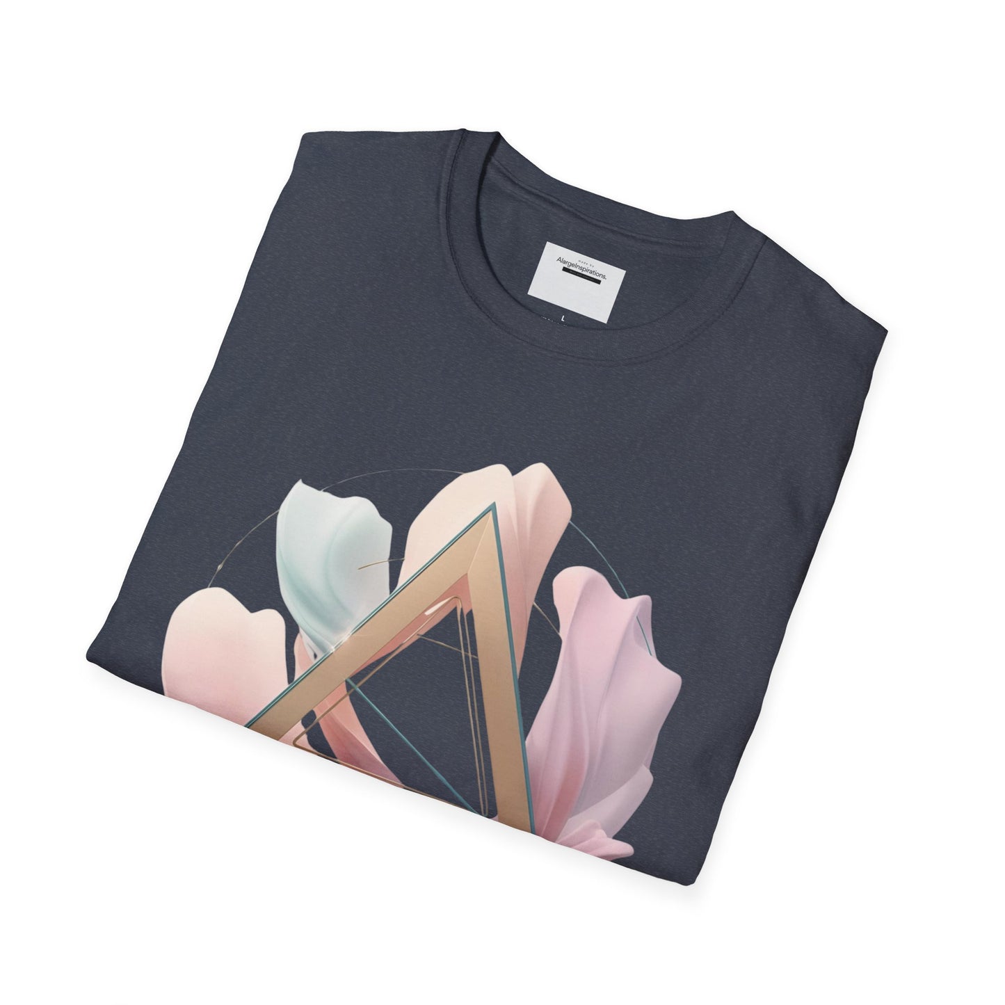 Blooming Vibes Unisex Softstyle T-Shirt, Floral Tee, Feminine Style Shirt, Spring Outfit, Gift for Her, Nature Lover Tee,Self Love Shirt