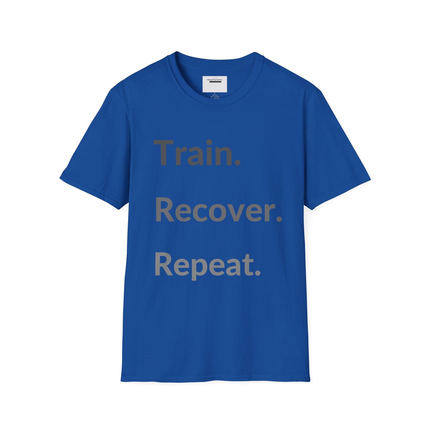 Train. Recover. Repeat. Shirt | Minimal Typography Gym T-Shirt | Mental Discipline Workout Tee | Fitness Motivation Apparel