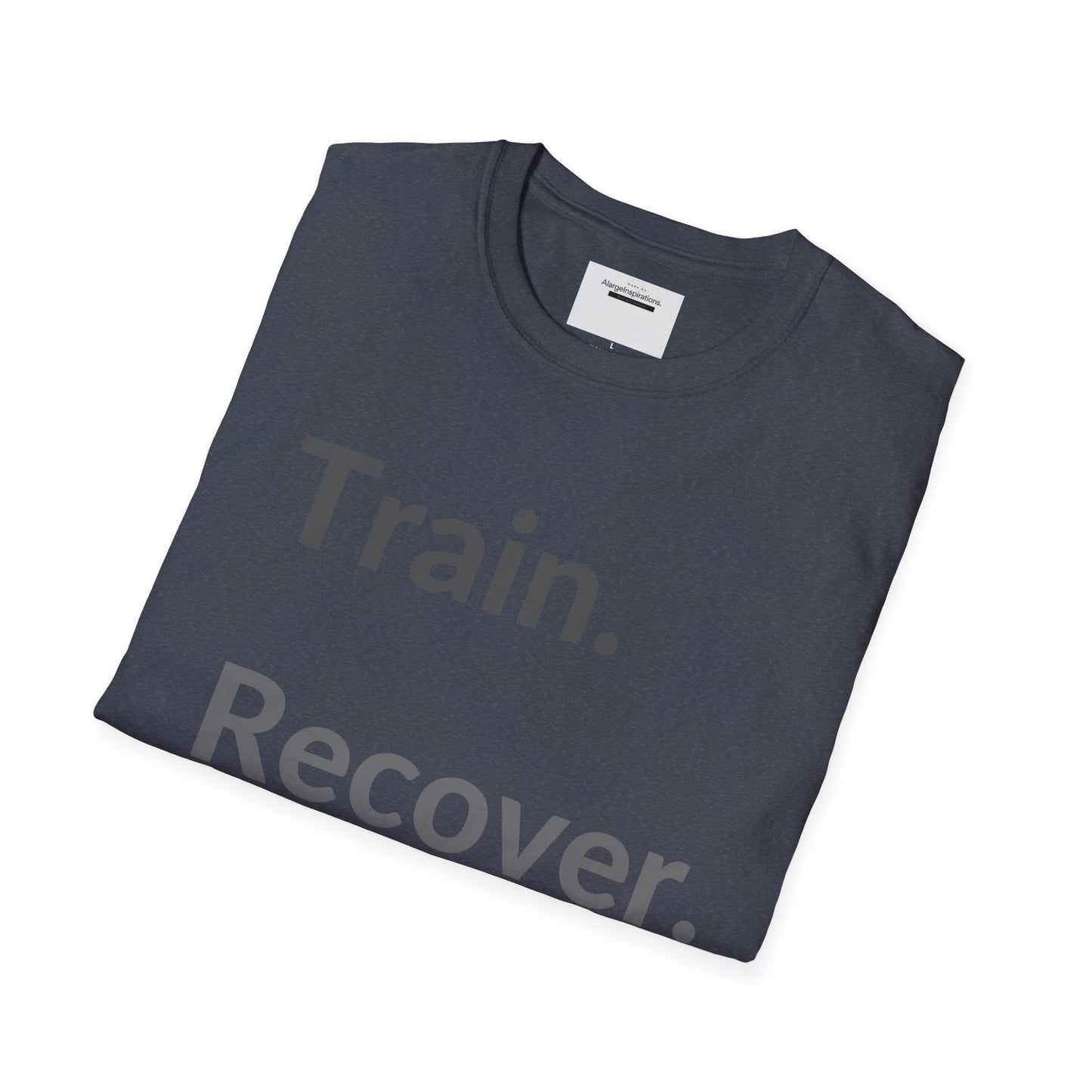 Train. Recover. Repeat. Shirt | Minimal Typography Gym T-Shirt | Mental Discipline Workout Tee | Fitness Motivation Apparel