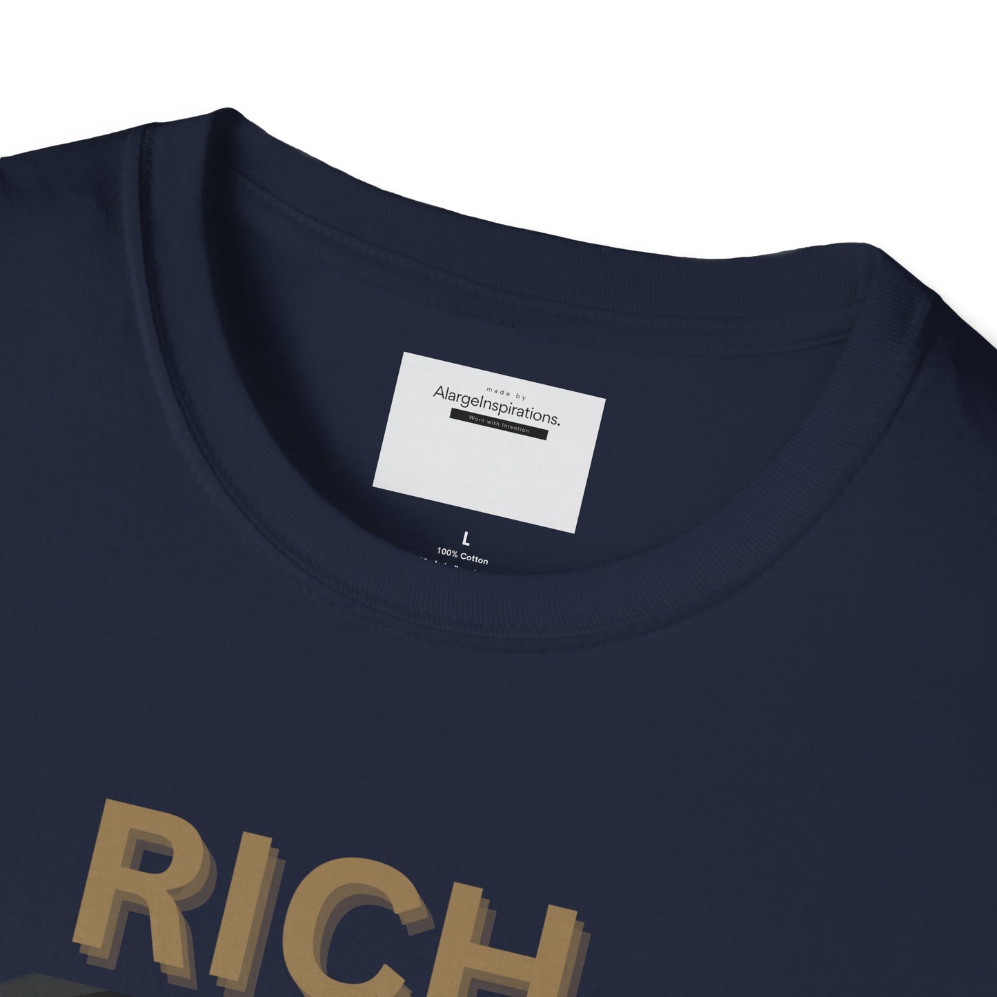 Rich Mindset Unisex T-Shirt | Daily Motivational Gift Apparel, Inspirational Shirt, Positive Gift for Christmas, Birthday, Thanksgiving,