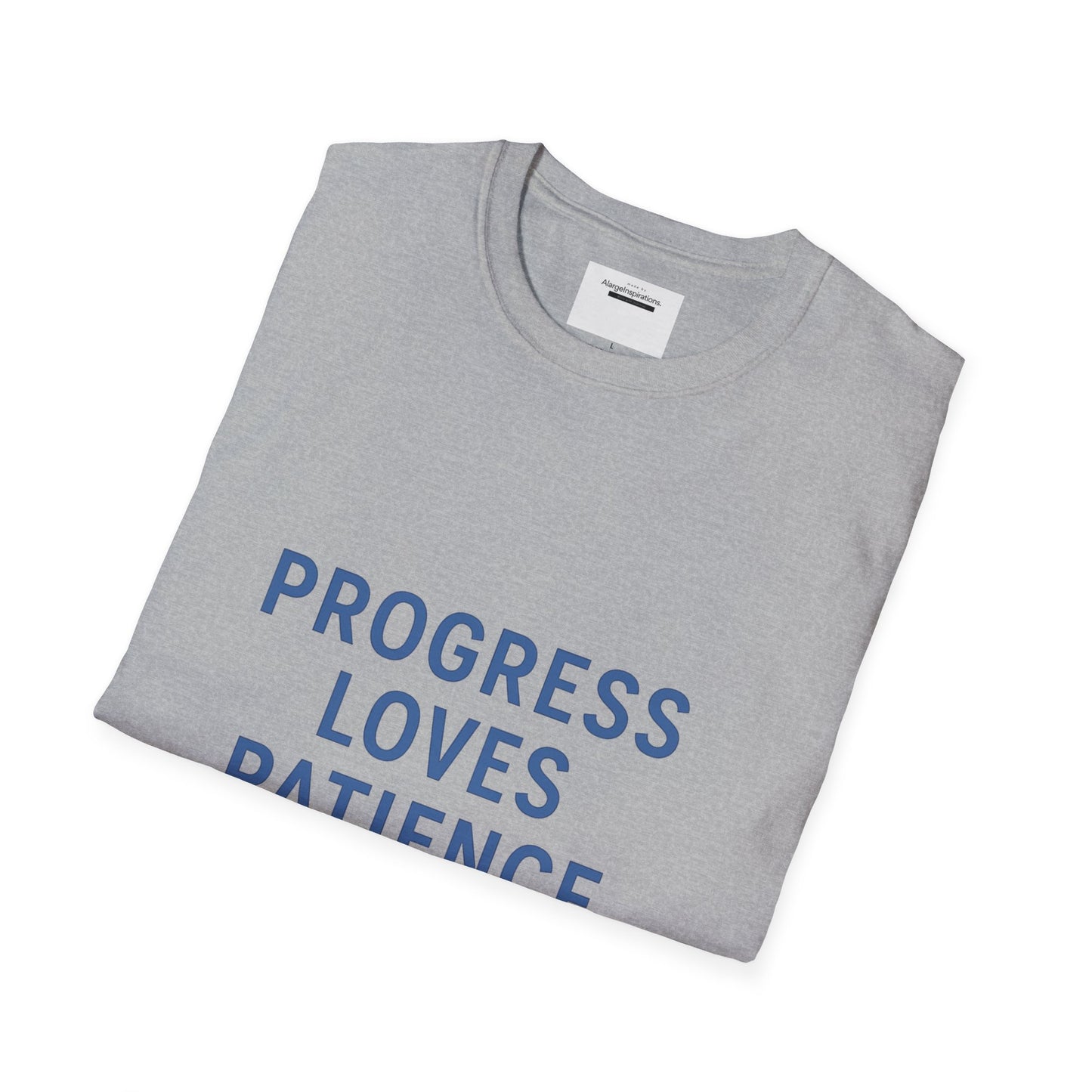 Progress Loves Patience Blueprint Timeline | Minimal Motivational Quote | Growth Mindset Wall Art | Planner & Engineer Inspiration