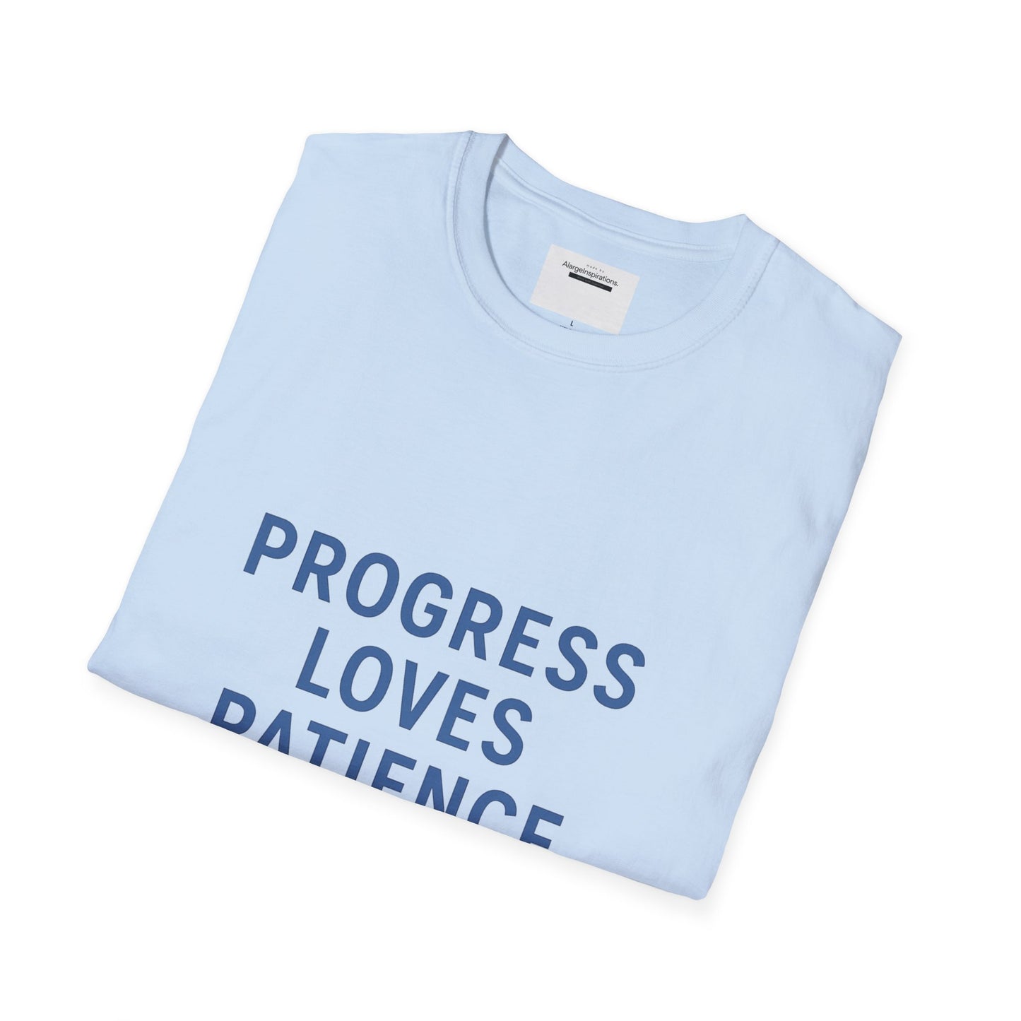 Progress Loves Patience Blueprint Timeline | Minimal Motivational Quote | Growth Mindset Wall Art | Planner & Engineer Inspiration