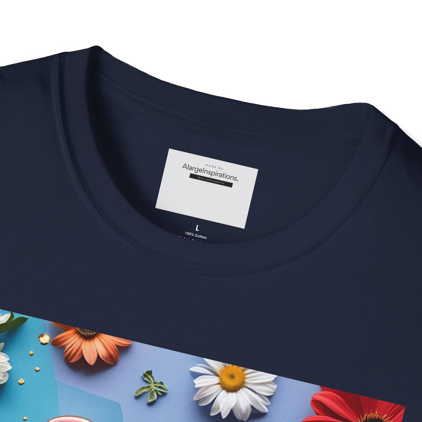 Joy is Coming Floral T-Shirt,Gift for Friends, Positive Vibes, Spring & Summer Style, Motivational Apparel, Encouragement Gift for Women