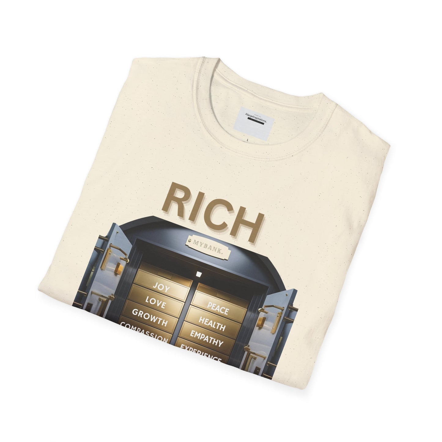 Rich Mindset Unisex T-Shirt | Daily Motivational Gift Apparel, Inspirational Shirt, Positive Gift for Christmas, Birthday, Thanksgiving,