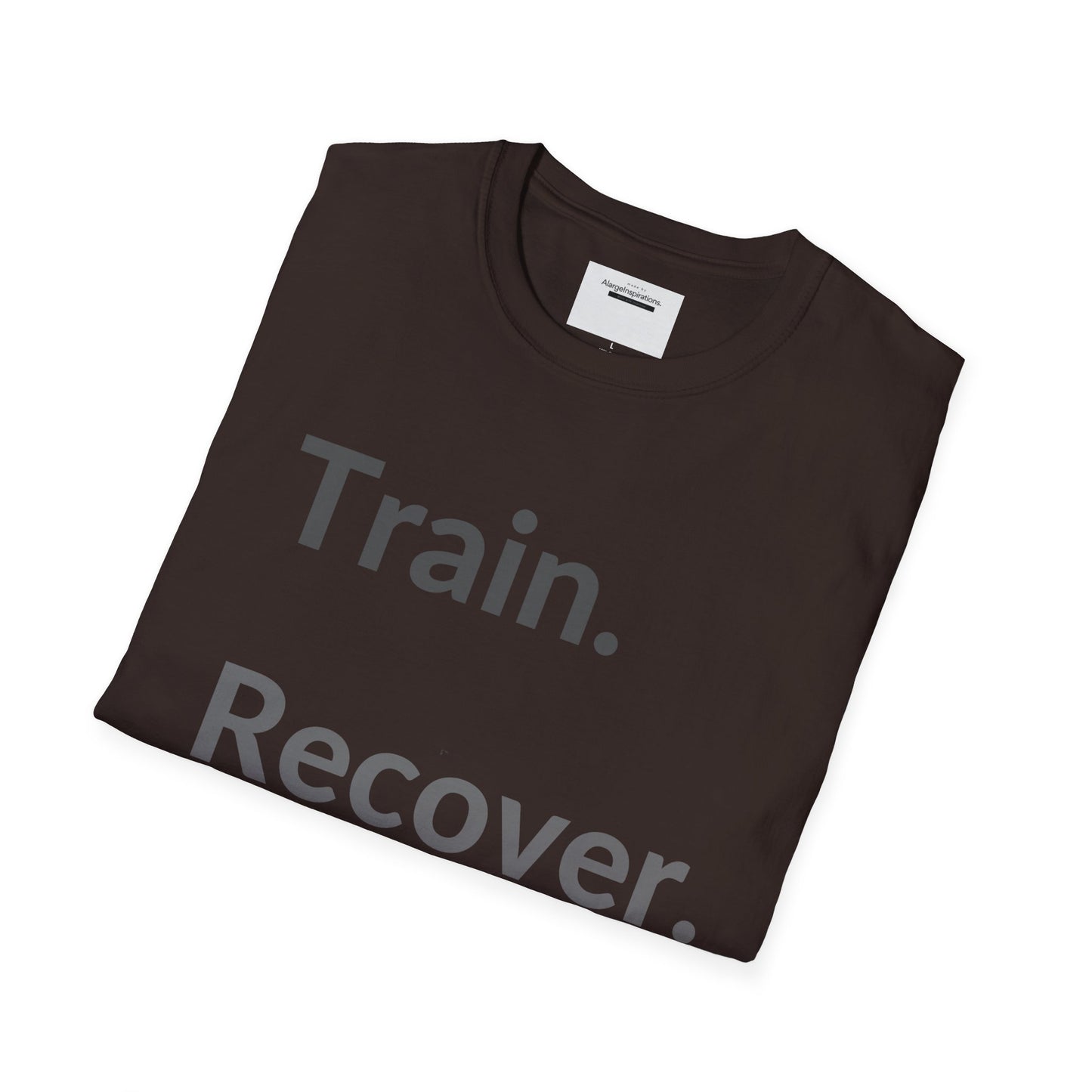 Train. Recover. Repeat. Shirt | Minimal Typography Gym T-Shirt | Mental Discipline Workout Tee | Fitness Motivation Apparel