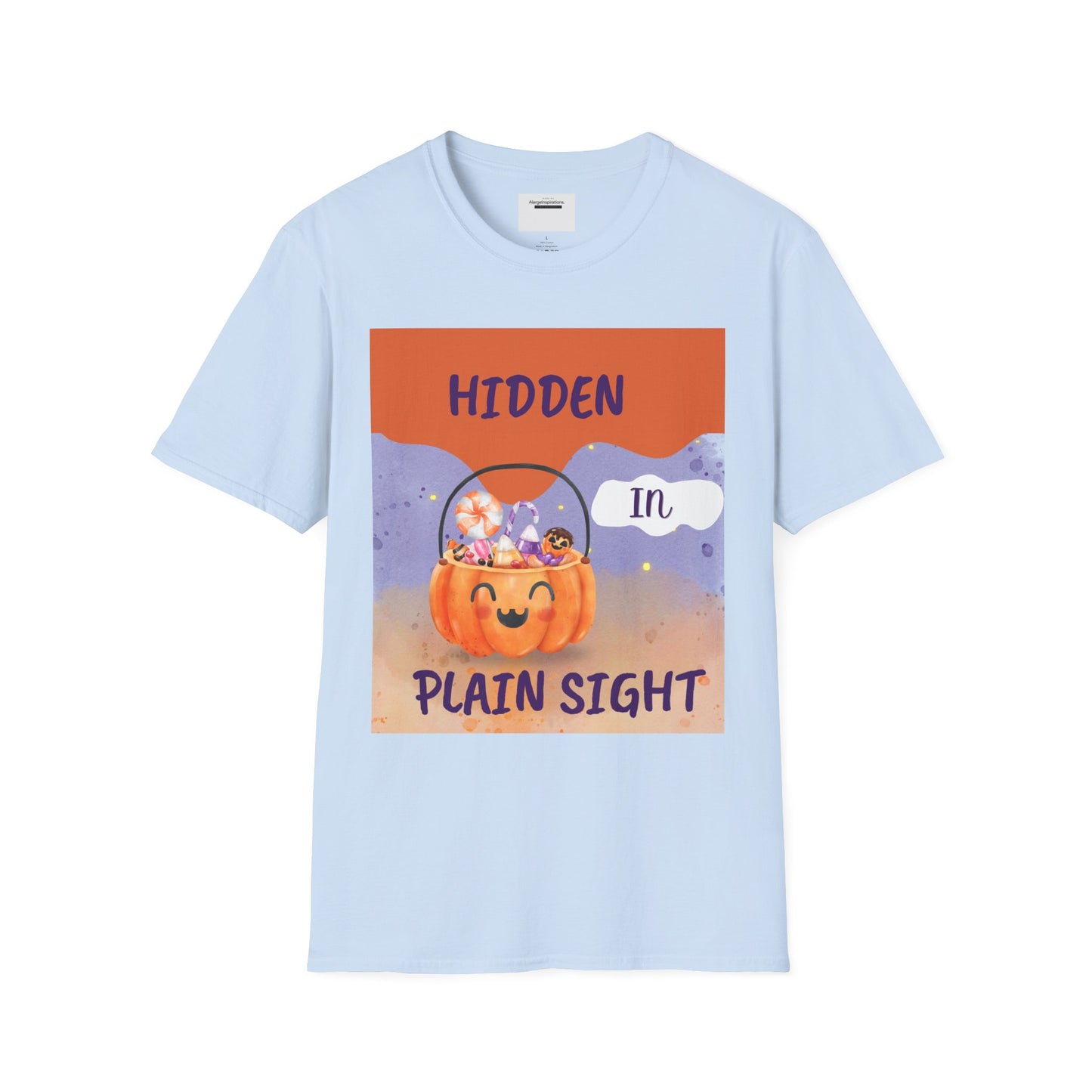 Halloween Pumpkin T-Shirt | Hidden in Plain Sight | Keep It Private T-Shirt for Fall, Keep It Private. Wear It Bold, Spooky Season,