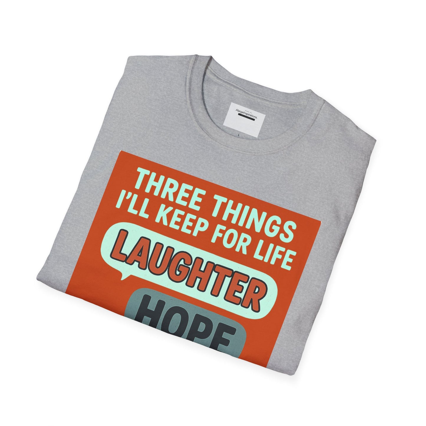 Laughter Hope Comfy Socks T-Shirt, Unisex Humor Tee, Fun Life Motto Shirt, Comfortable Apparel,Hope & Comfy Socks,Cozy Inspirational T-Shirt