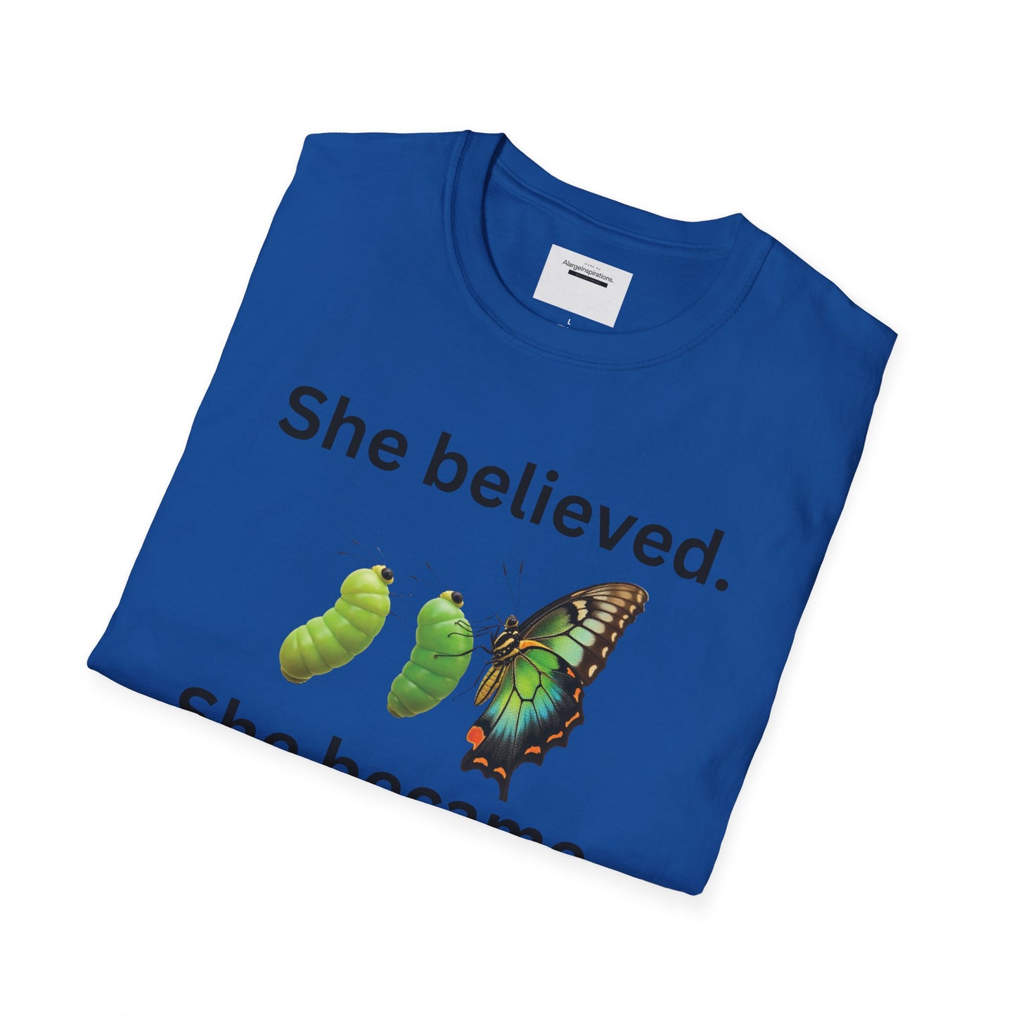 Inspirational Butterfly T-Shirt |feminine Motivational Tee for Growth, Self-Belief, Empowerment,Inspirational Butterfly Transformation Shirt