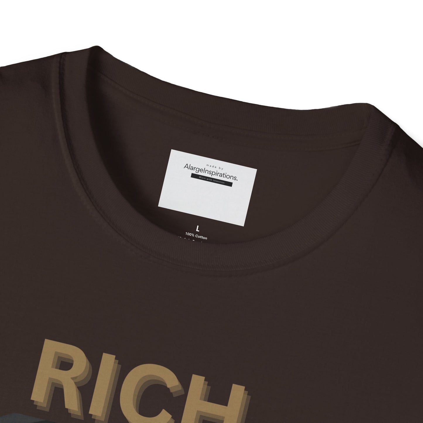 Rich Mindset Unisex T-Shirt | Daily Motivational Gift Apparel, Inspirational Shirt, Positive Gift for Christmas, Birthday, Thanksgiving,
