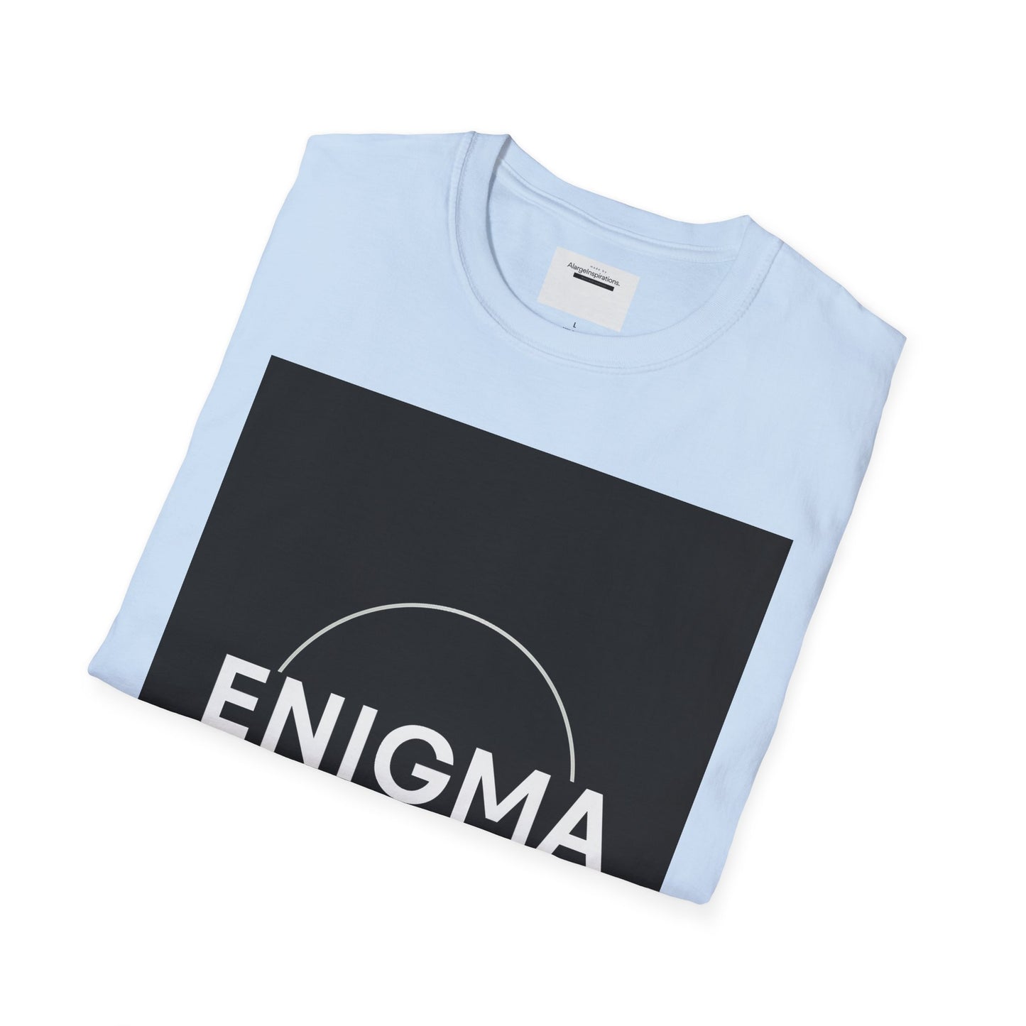 Unisex Enigma Softstyle T-Shirt , Unique Gift , Minimalist "ENIGMA" T-Shirt, Mystery & Inspiration Shirt, Comfortable Everyday Shirt