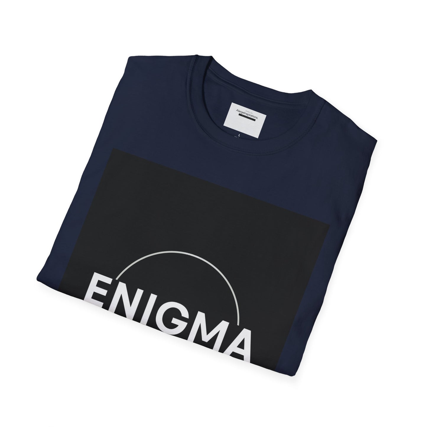 Unisex Enigma Softstyle T-Shirt , Unique Gift , Minimalist "ENIGMA" T-Shirt, Mystery & Inspiration Shirt, Comfortable Everyday Shirt