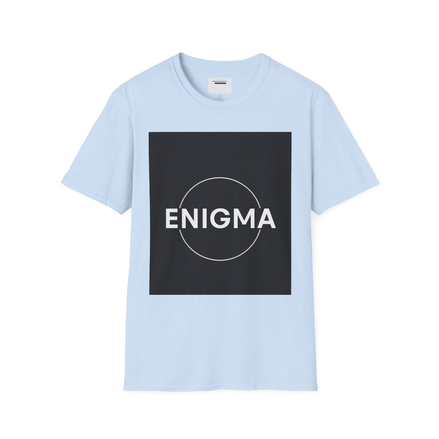 Unisex Enigma Softstyle T-Shirt , Unique Gift , Minimalist "ENIGMA" T-Shirt, Mystery & Inspiration Shirt, Comfortable Everyday Shirt