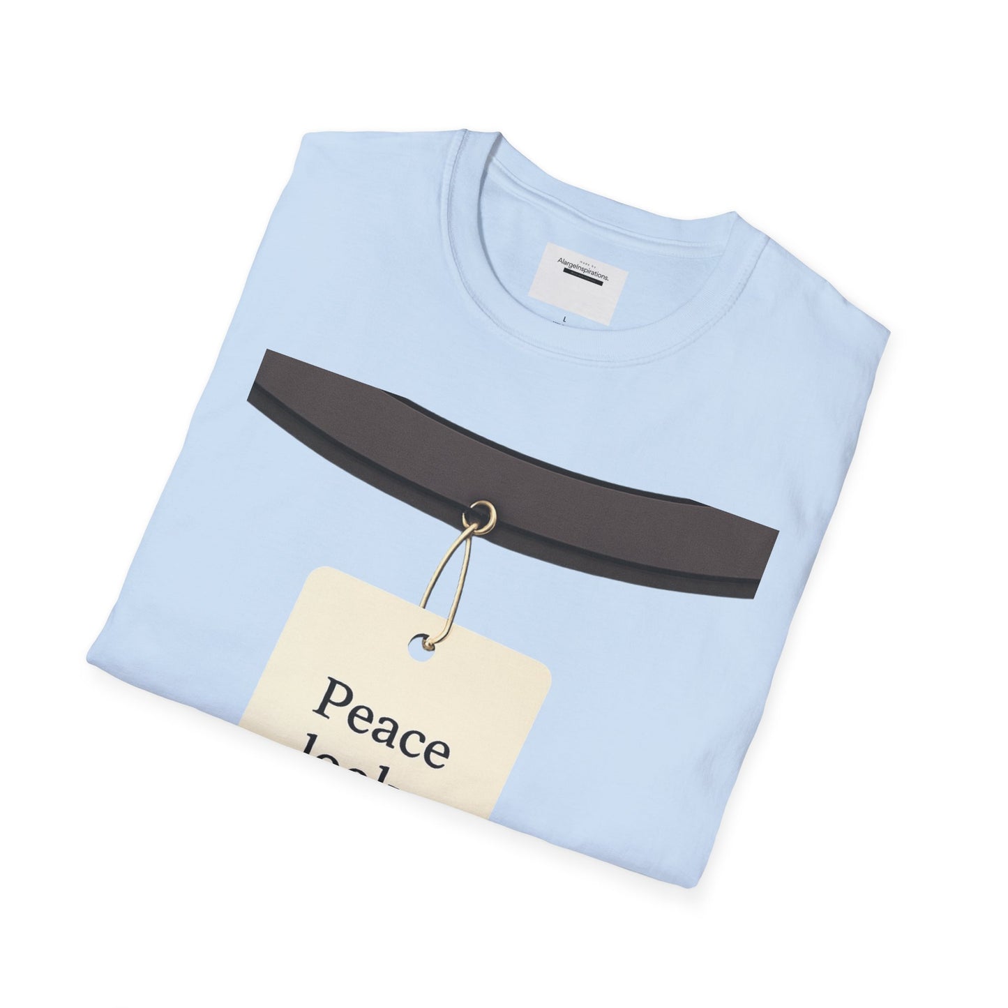 Peace Looks Good On You Shirt | Positive Affirmation Tee | Minimalist Self Love Quote | Calm Mindset Apparel | Thoughtful Gift