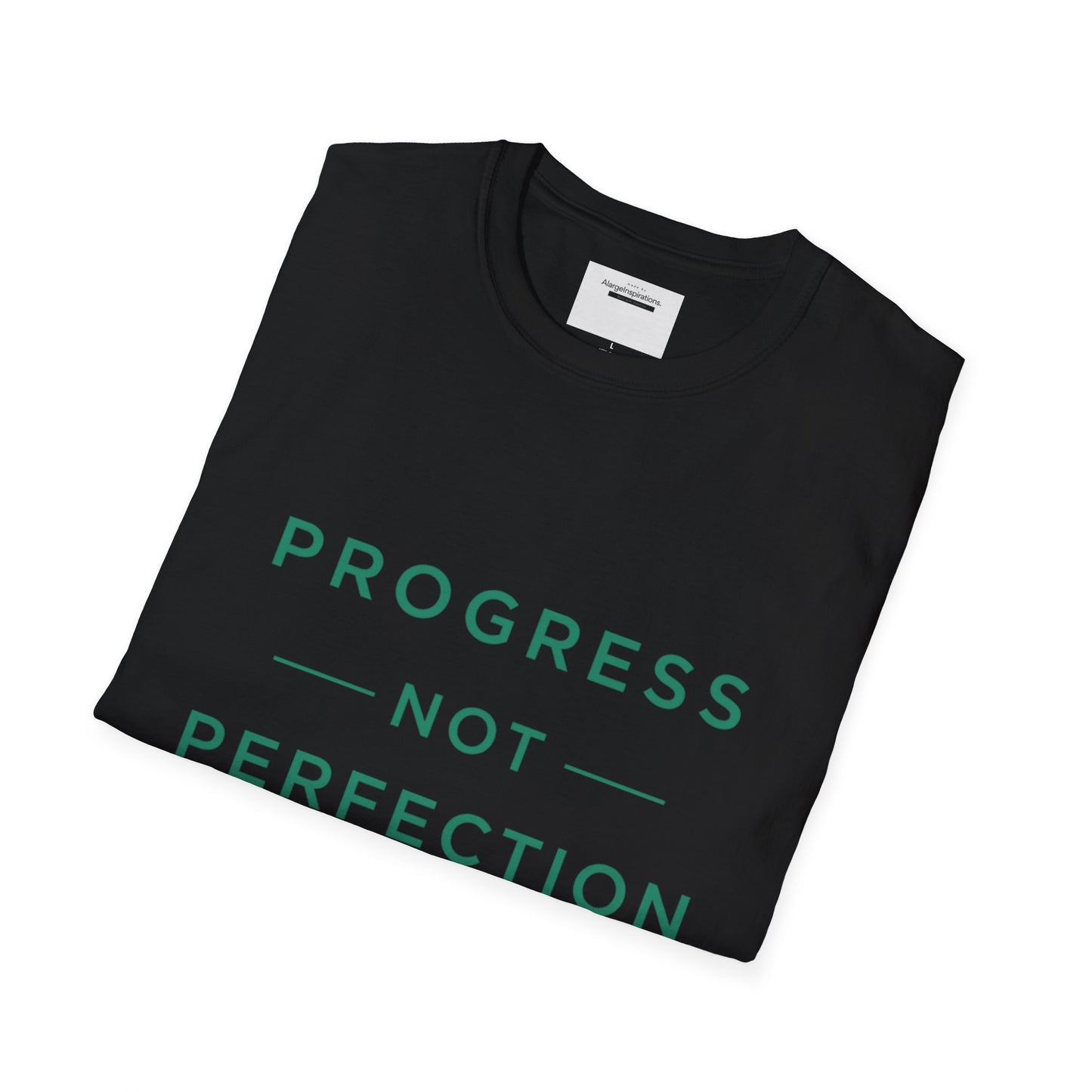 Progress Not Perfection T-Shirt | Sarcastic Motivational Tee | Anti Perfectionism Humor | Real Life Motivation Shirt |Relatable Quote Tee