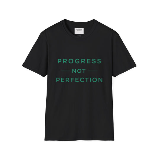 Progress Not Perfection T-Shirt | Sarcastic Motivational Tee | Anti Perfectionism Humor | Real Life Motivation Shirt |Relatable Quote Tee