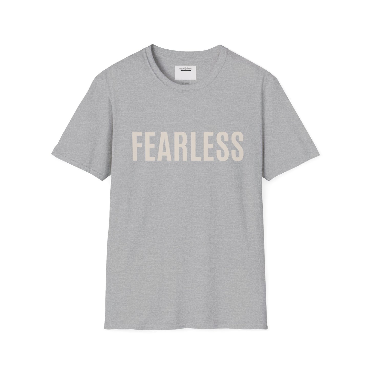 Fearless Christian Shirt | Faith Inspired TShirt for Women & Men | Bible Verse Courage Tee | Bold Minimalist Streetwear | Spiritual Gift