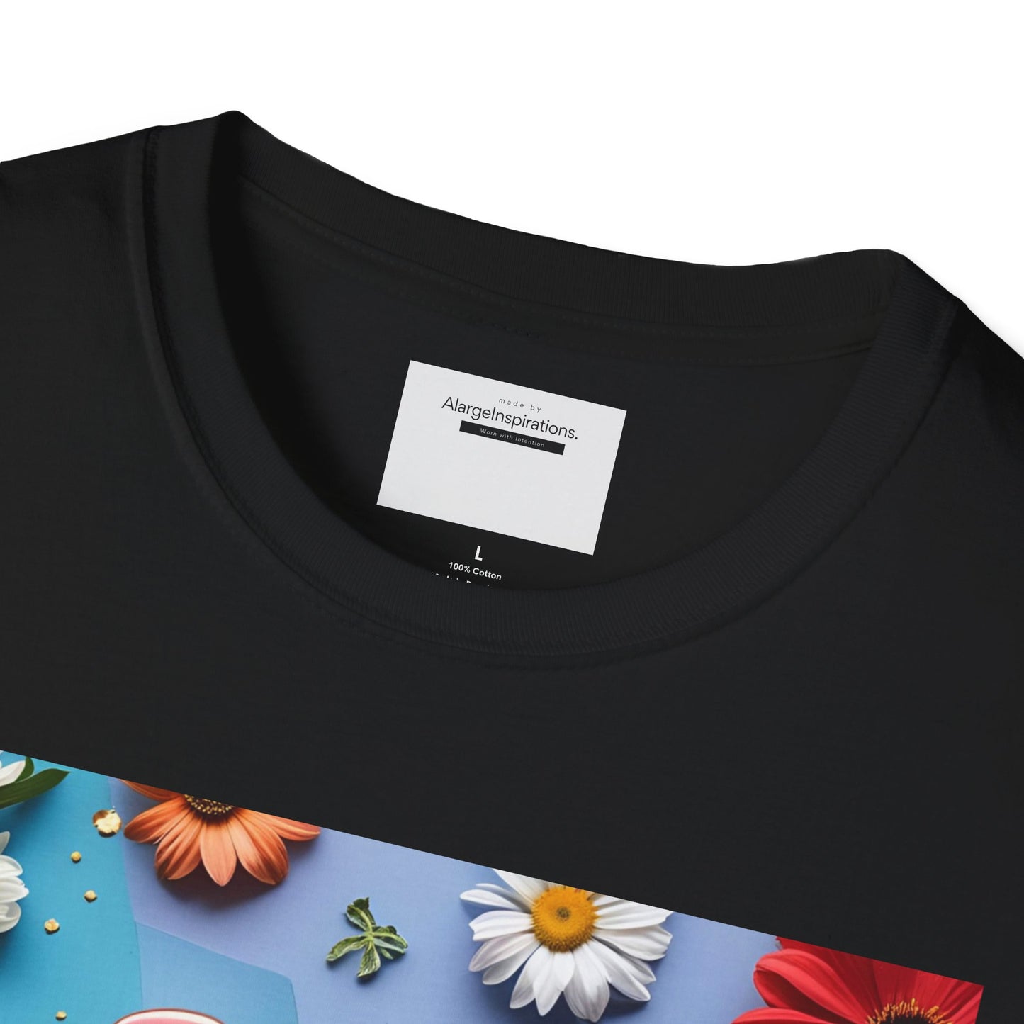 Joy is Coming Floral T-Shirt,Gift for Friends, Positive Vibes, Spring & Summer Style, Motivational Apparel, Encouragement Gift for Women