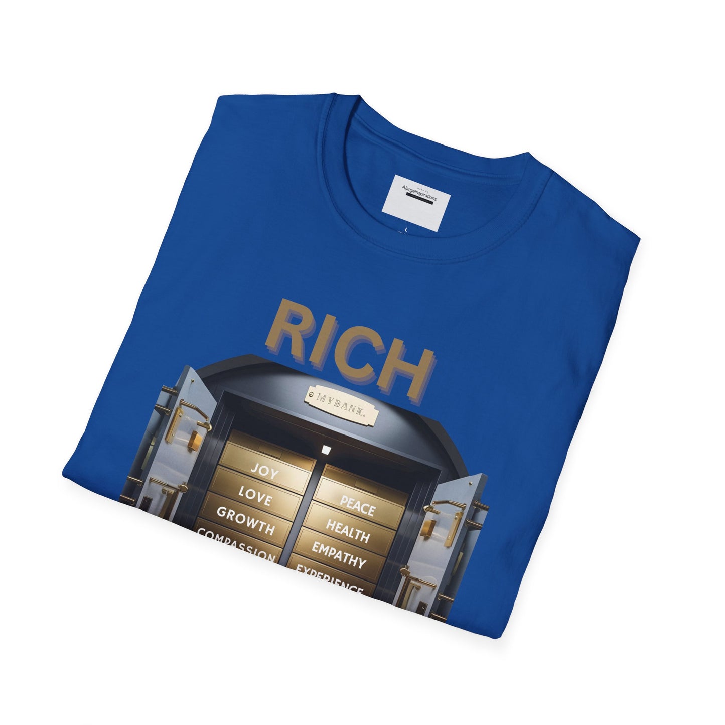Rich Mindset Unisex T-Shirt | Daily Motivational Gift Apparel, Inspirational Shirt, Positive Gift for Christmas, Birthday, Thanksgiving,