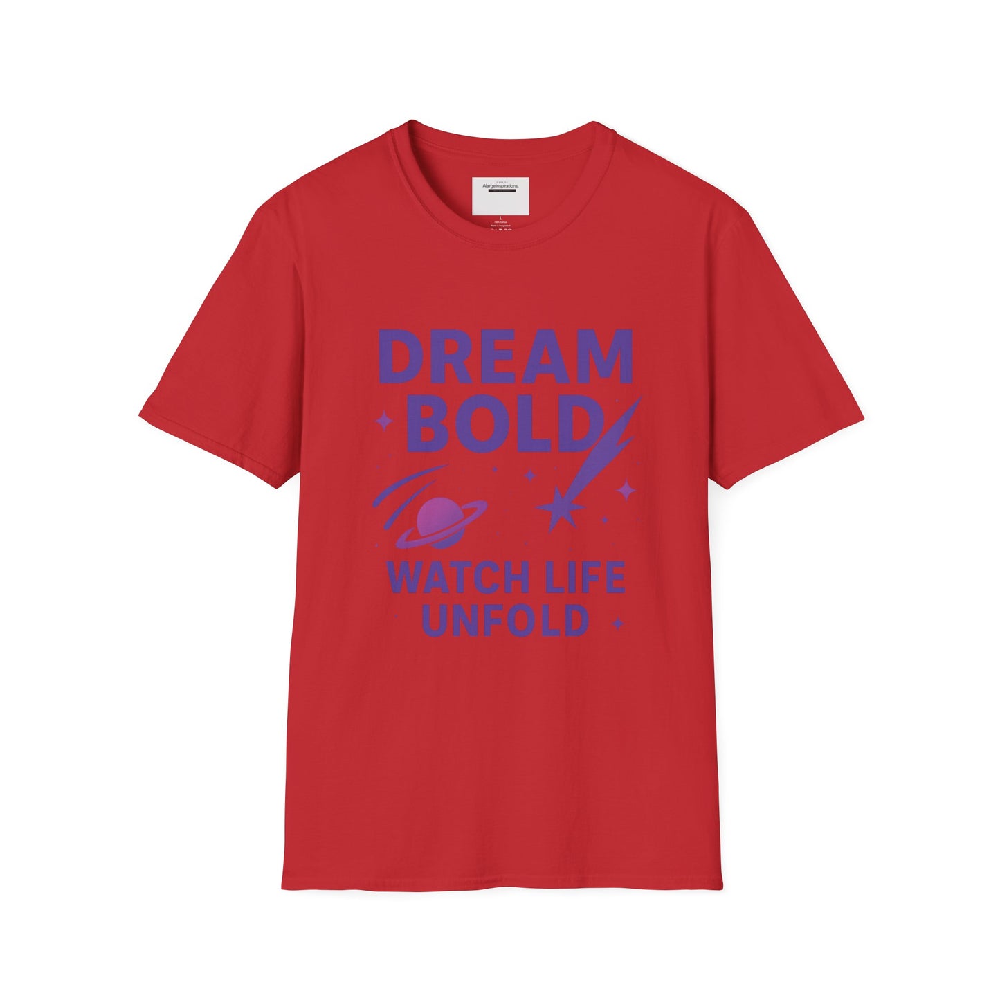 Dream Bold Watch Life Unfold Shirt | Galaxy Shooting Stars Tee, Cosmic Motivation Quote, Inspirational Space GraphicT-Shirt, Space Quote Tee