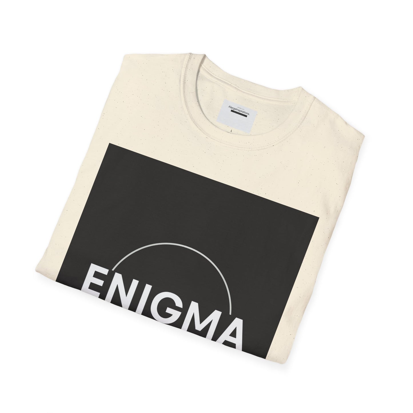 Unisex Enigma Softstyle T-Shirt , Unique Gift , Minimalist "ENIGMA" T-Shirt, Mystery & Inspiration Shirt, Comfortable Everyday Shirt