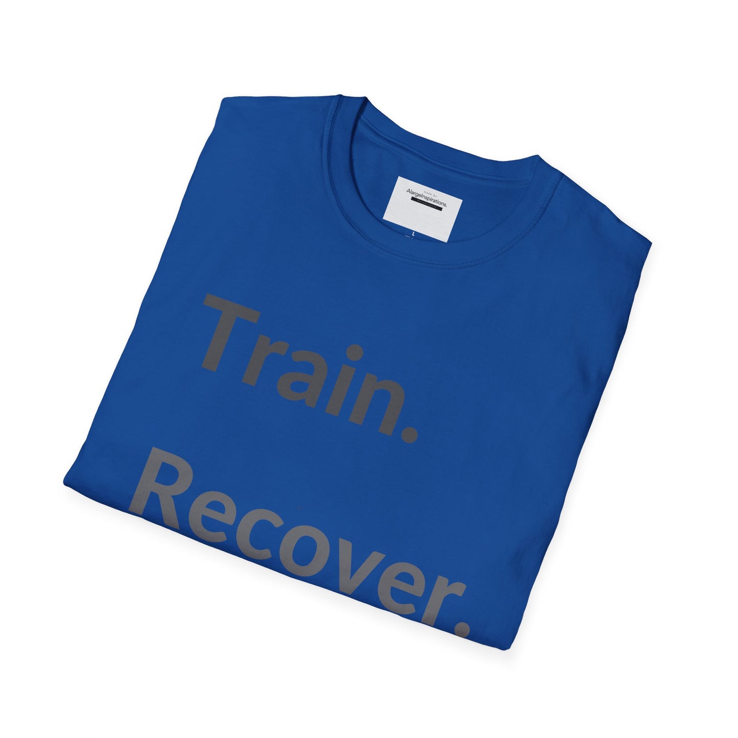 Train. Recover. Repeat. Shirt | Minimal Typography Gym T-Shirt | Mental Discipline Workout Tee | Fitness Motivation Apparel