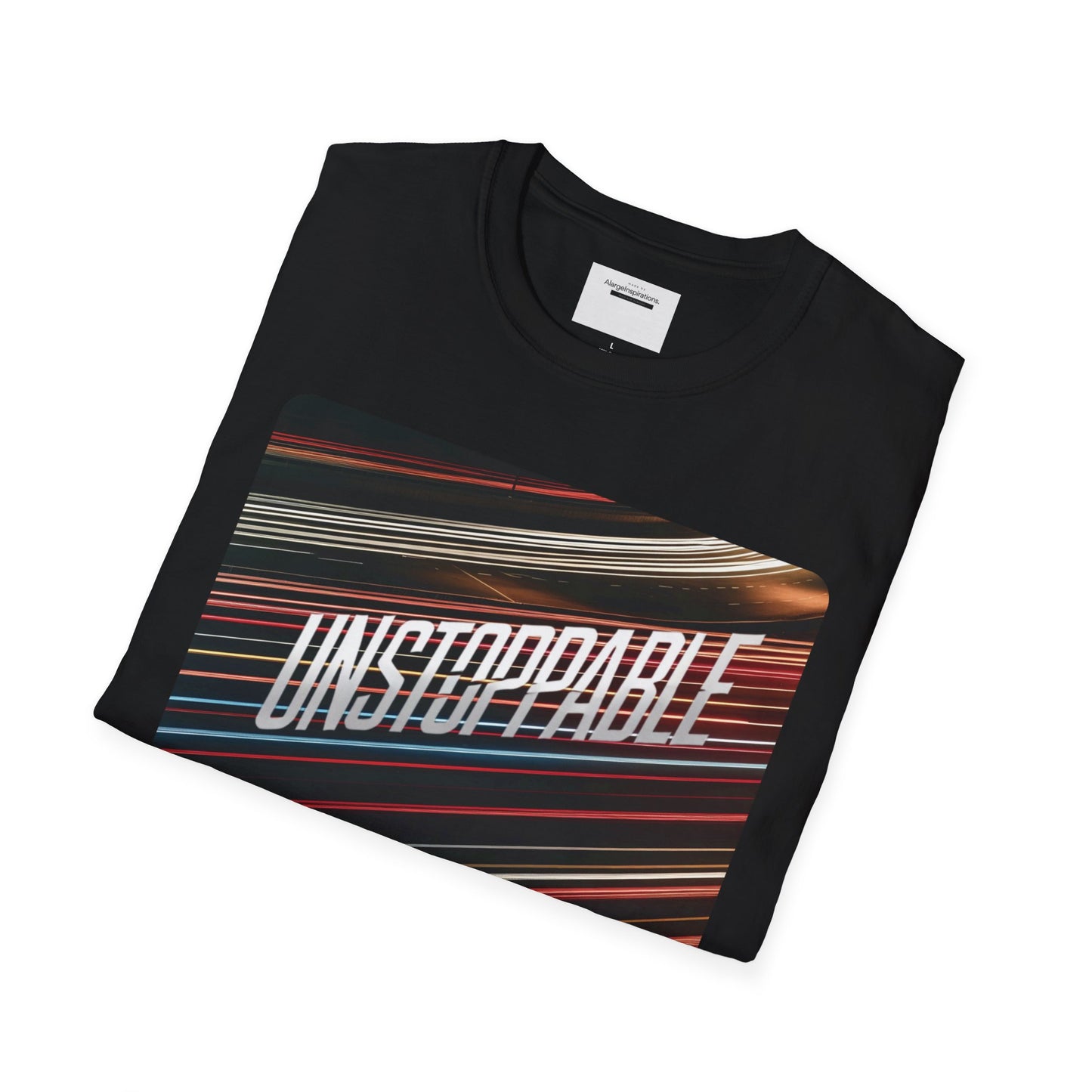 Unstoppable Unisex Softstyle T-Shirt, Motivational Shirt, Fitness Wear, Casual Outfit, Gift for Him/Her, Everyday Apparel, Goal getter,