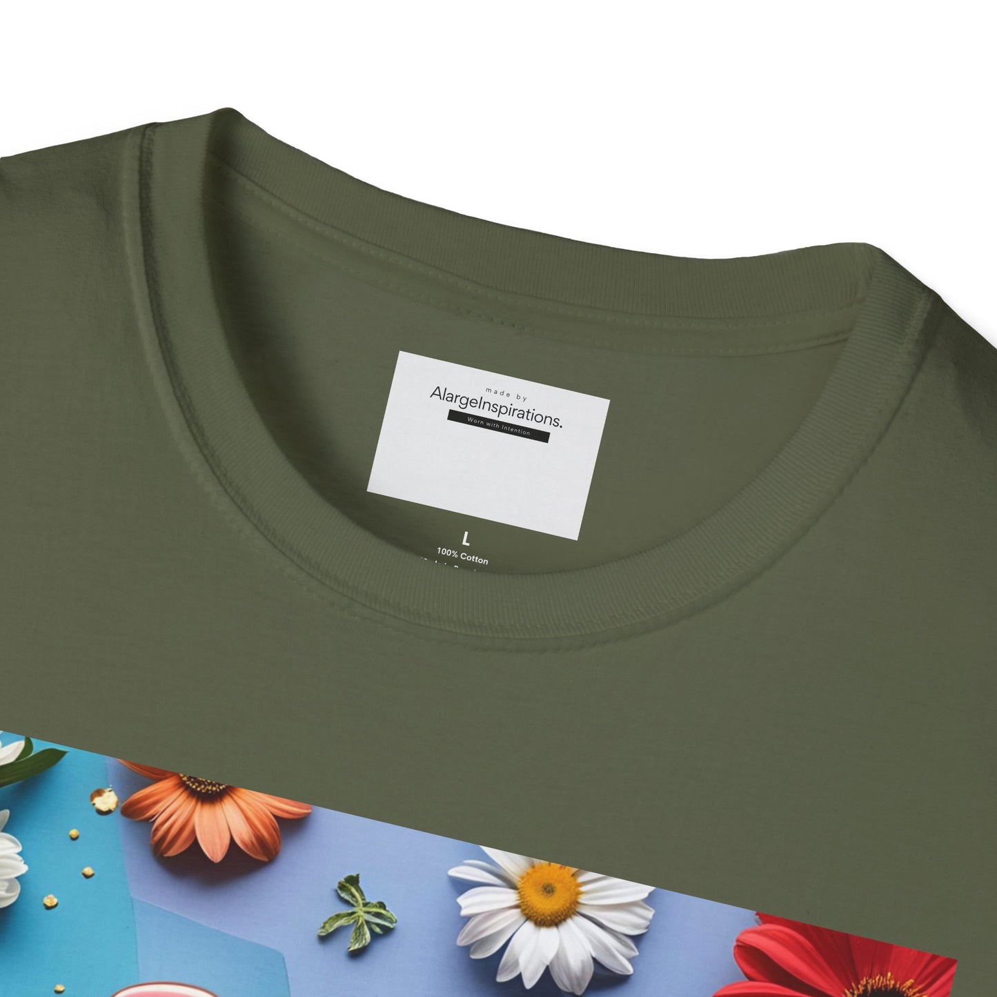 Joy is Coming Floral T-Shirt,Gift for Friends, Positive Vibes, Spring & Summer Style, Motivational Apparel, Encouragement Gift for Women