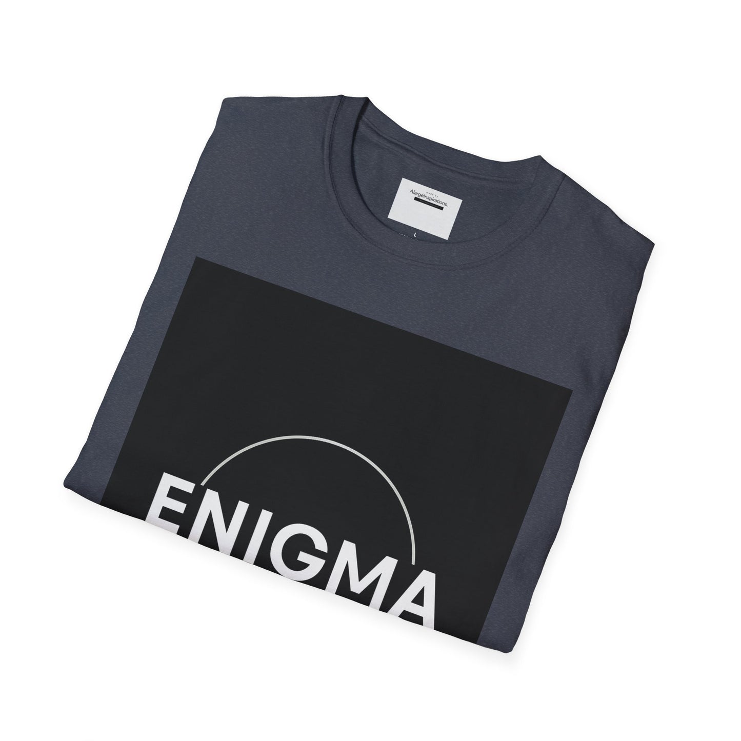 Unisex Enigma Softstyle T-Shirt , Unique Gift , Minimalist "ENIGMA" T-Shirt, Mystery & Inspiration Shirt, Comfortable Everyday Shirt