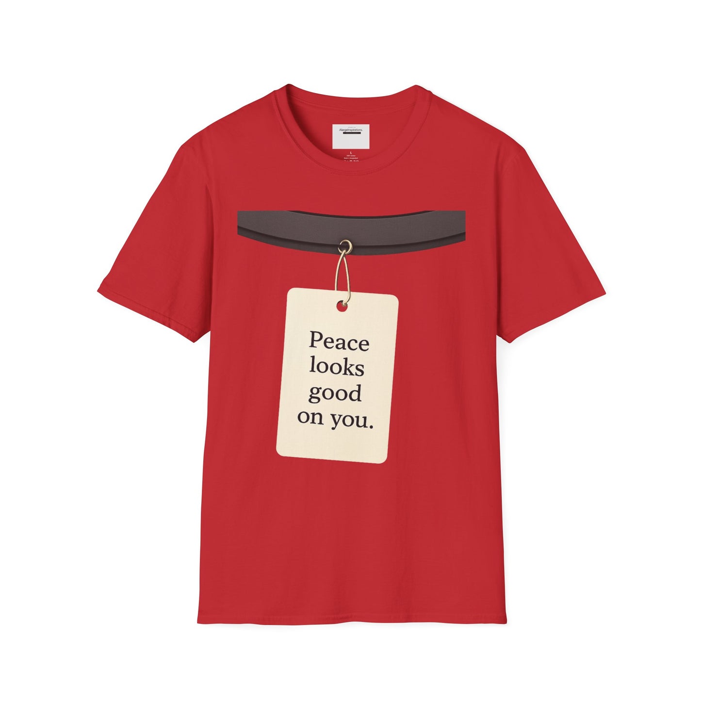 Peace Looks Good On You Shirt | Positive Affirmation Tee | Minimalist Self Love Quote | Calm Mindset Apparel | Thoughtful Gift