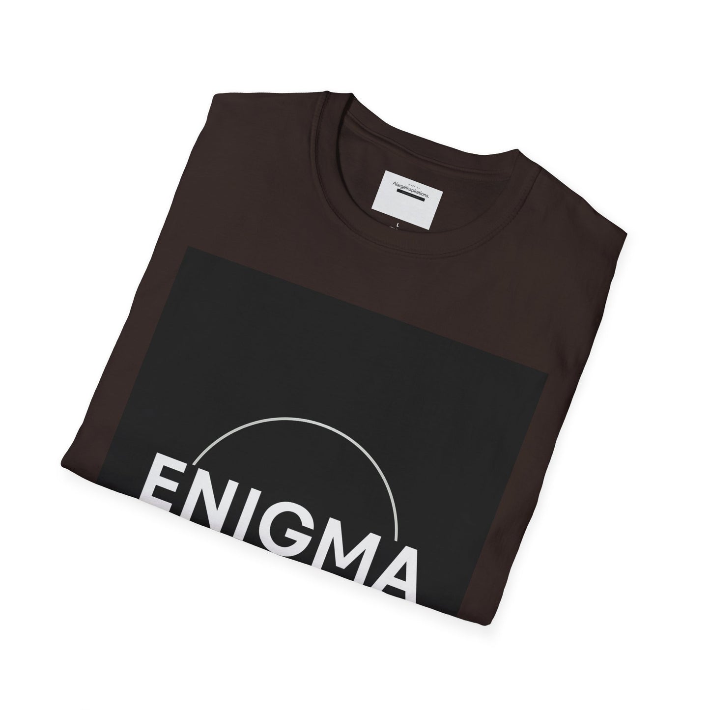 Unisex Enigma Softstyle T-Shirt , Unique Gift , Minimalist "ENIGMA" T-Shirt, Mystery & Inspiration Shirt, Comfortable Everyday Shirt
