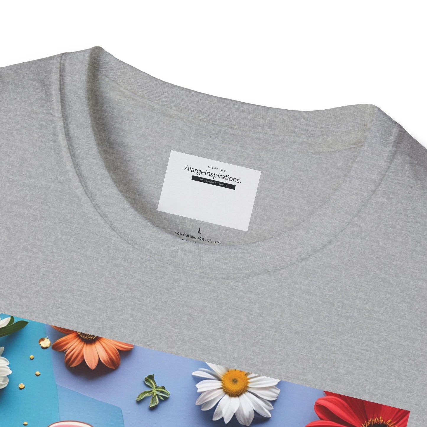 Joy is Coming Floral T-Shirt,Gift for Friends, Positive Vibes, Spring & Summer Style, Motivational Apparel, Encouragement Gift for Women