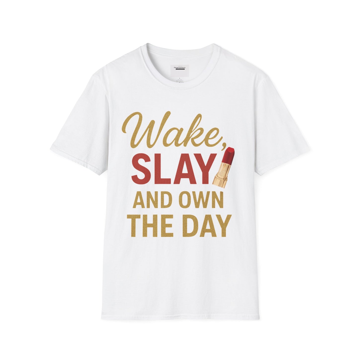 Wake Slay and Own the Day T-Shirt,Empowering Statement T-Shirt, Motivational Tee, Gift for Her, Inspirational Apparel,Daily Inspiration Top