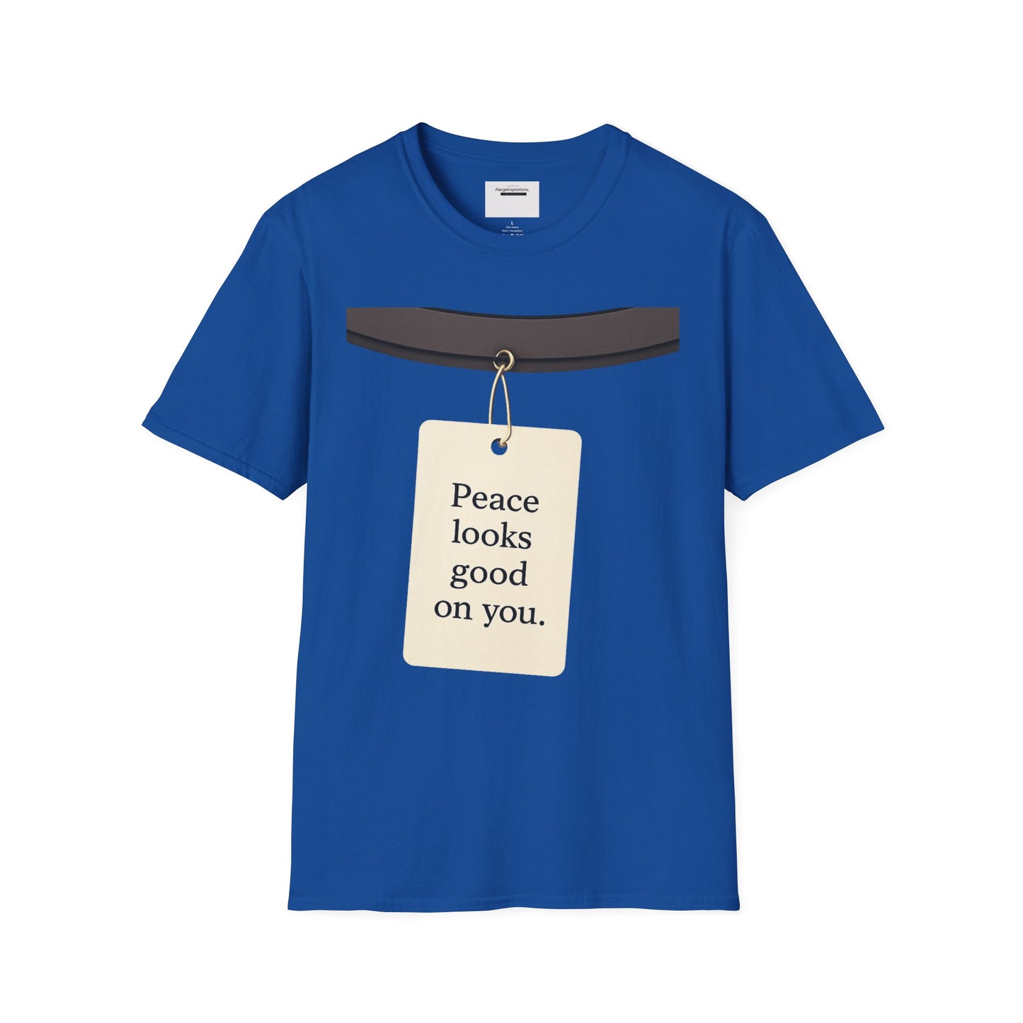 Peace Looks Good On You Shirt | Positive Affirmation Tee | Minimalist Self Love Quote | Calm Mindset Apparel | Thoughtful Gift