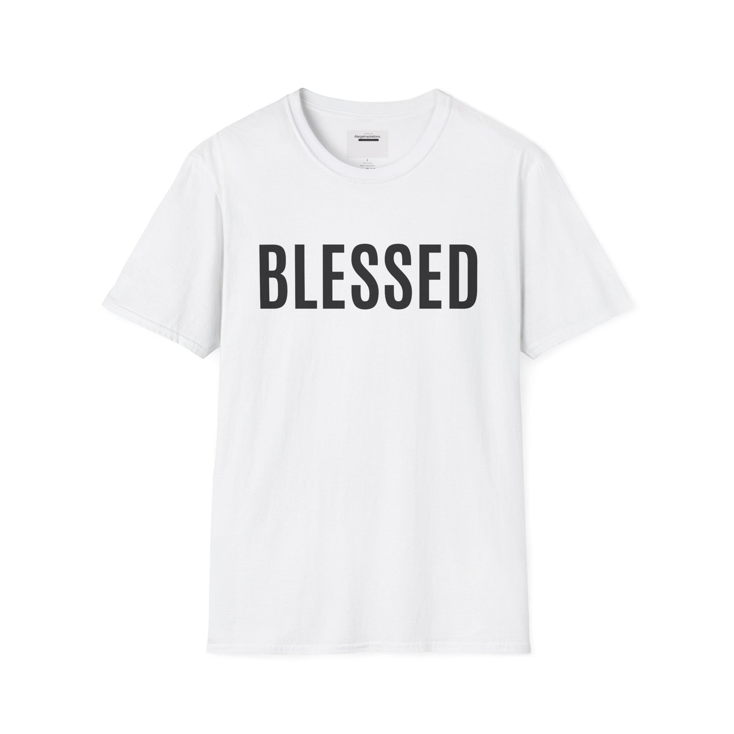 Blessed T-Shirt | Minimal Faith Typography Tee | Christian Inspirational Shirt | Simple Word T Shirt