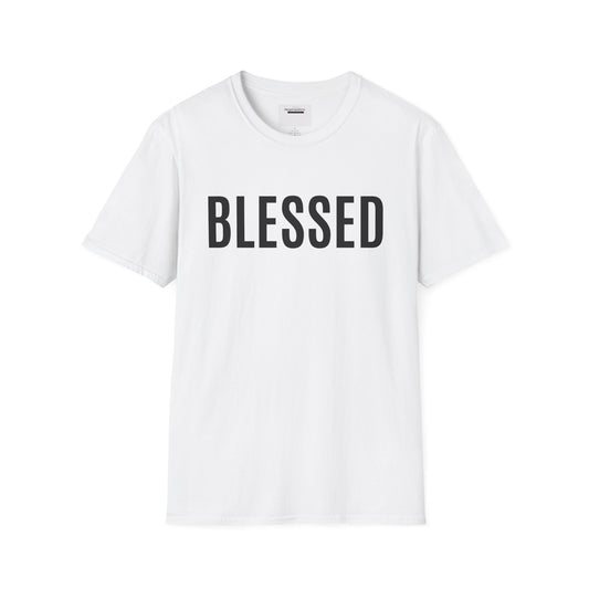 Blessed T-Shirt | Minimal Faith Typography Tee | Christian Inspirational Shirt | Simple Word T Shirt