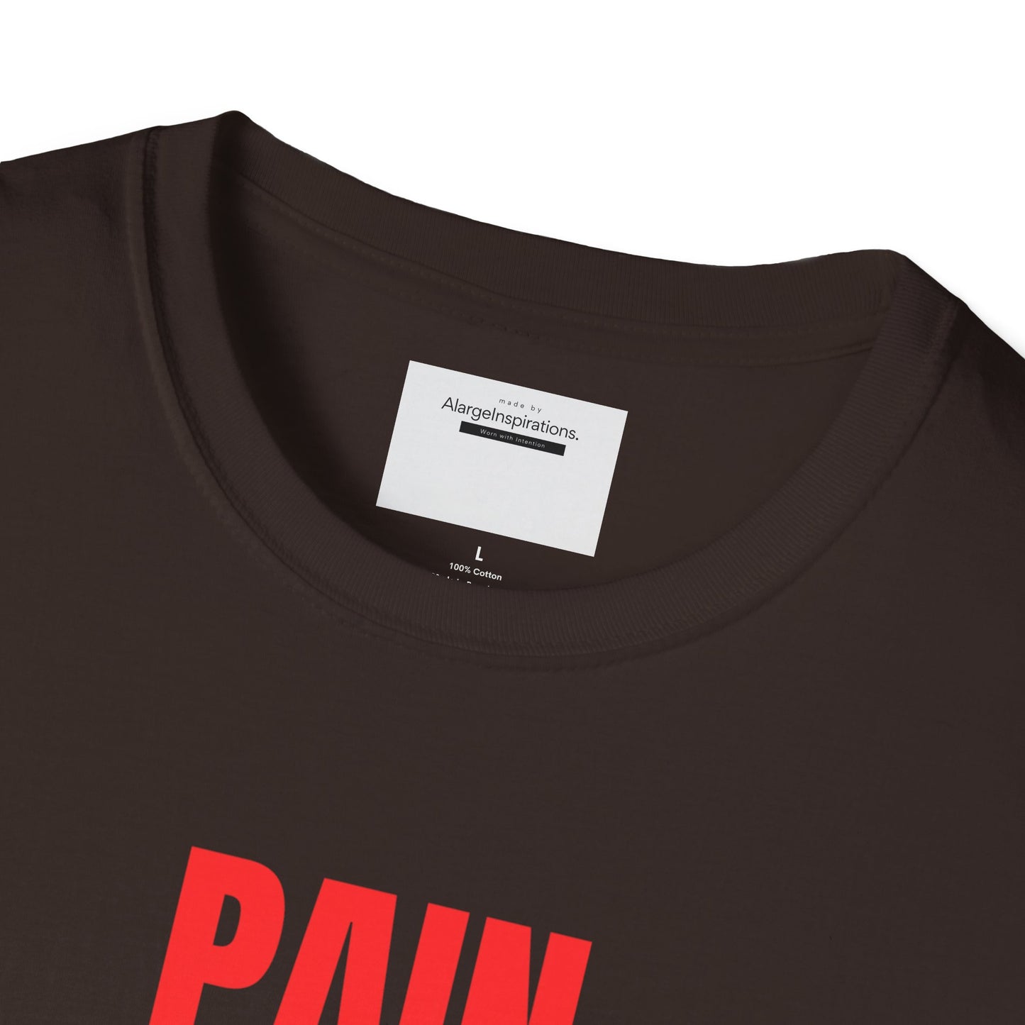 Inspirational Quote T-Shirt - Pain Births Purpose Purpose Fuels Dreams, Motivational Casual Wear, Gift for Dreamers, Positive Vibes Apparel