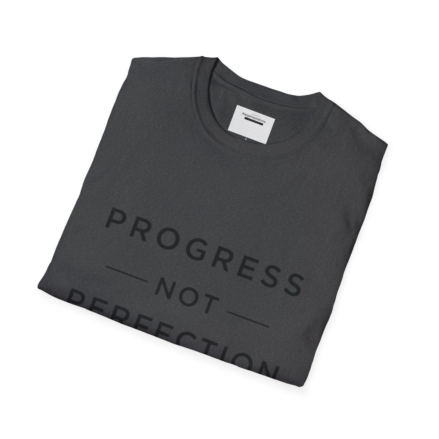 Progress Not Perfection T-Shirt | Sarcastic Motivational Tee | Anti Perfectionism Humor | Real Life Motivation Shirt |Relatable Quote Tee
