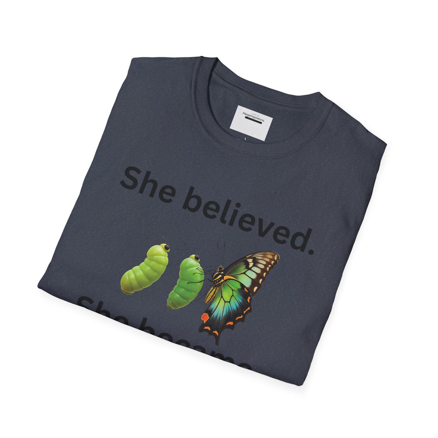 Inspirational Butterfly T-Shirt |feminine Motivational Tee for Growth, Self-Belief, Empowerment,Inspirational Butterfly Transformation Shirt