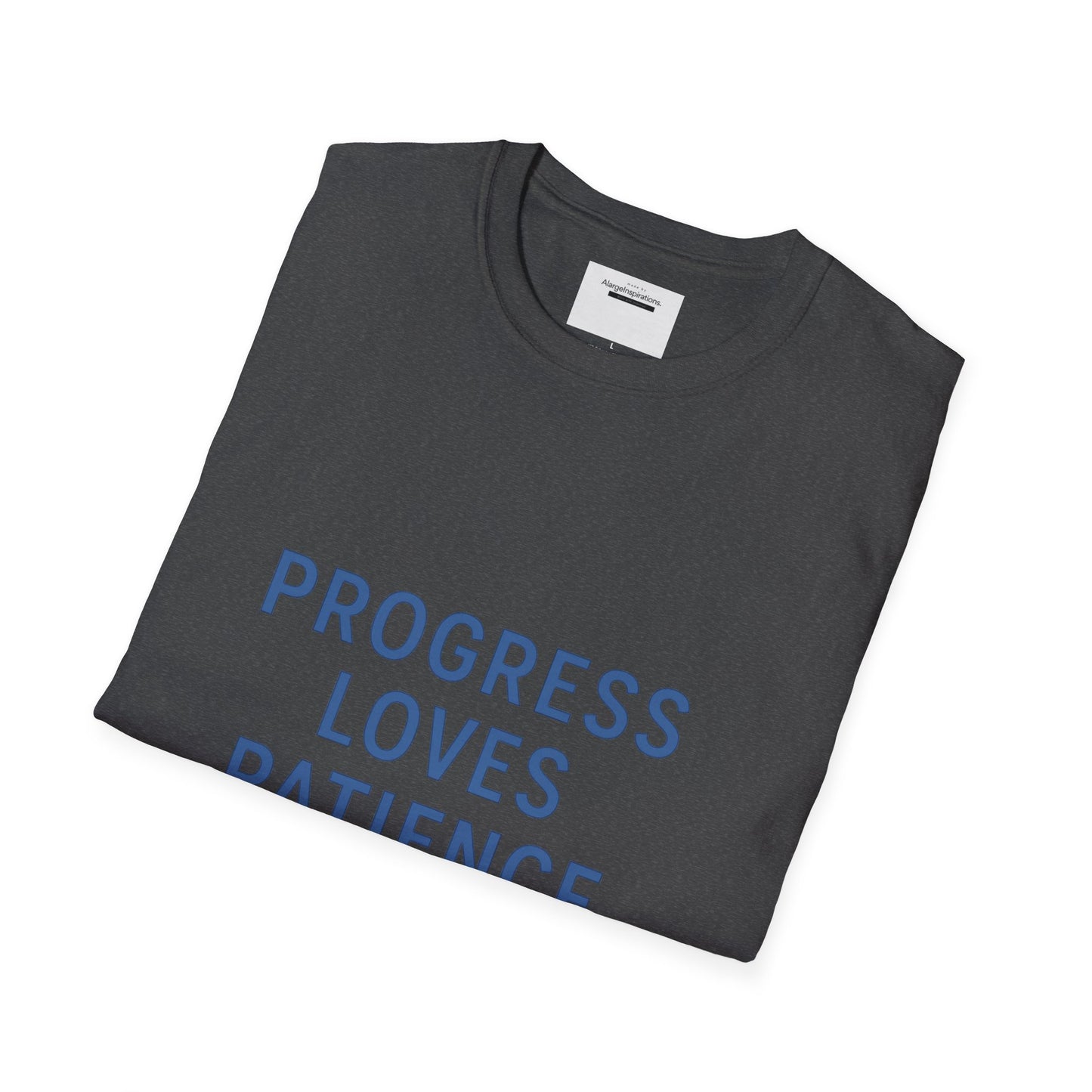 Progress Loves Patience Blueprint Timeline | Minimal Motivational Quote | Growth Mindset Wall Art | Planner & Engineer Inspiration