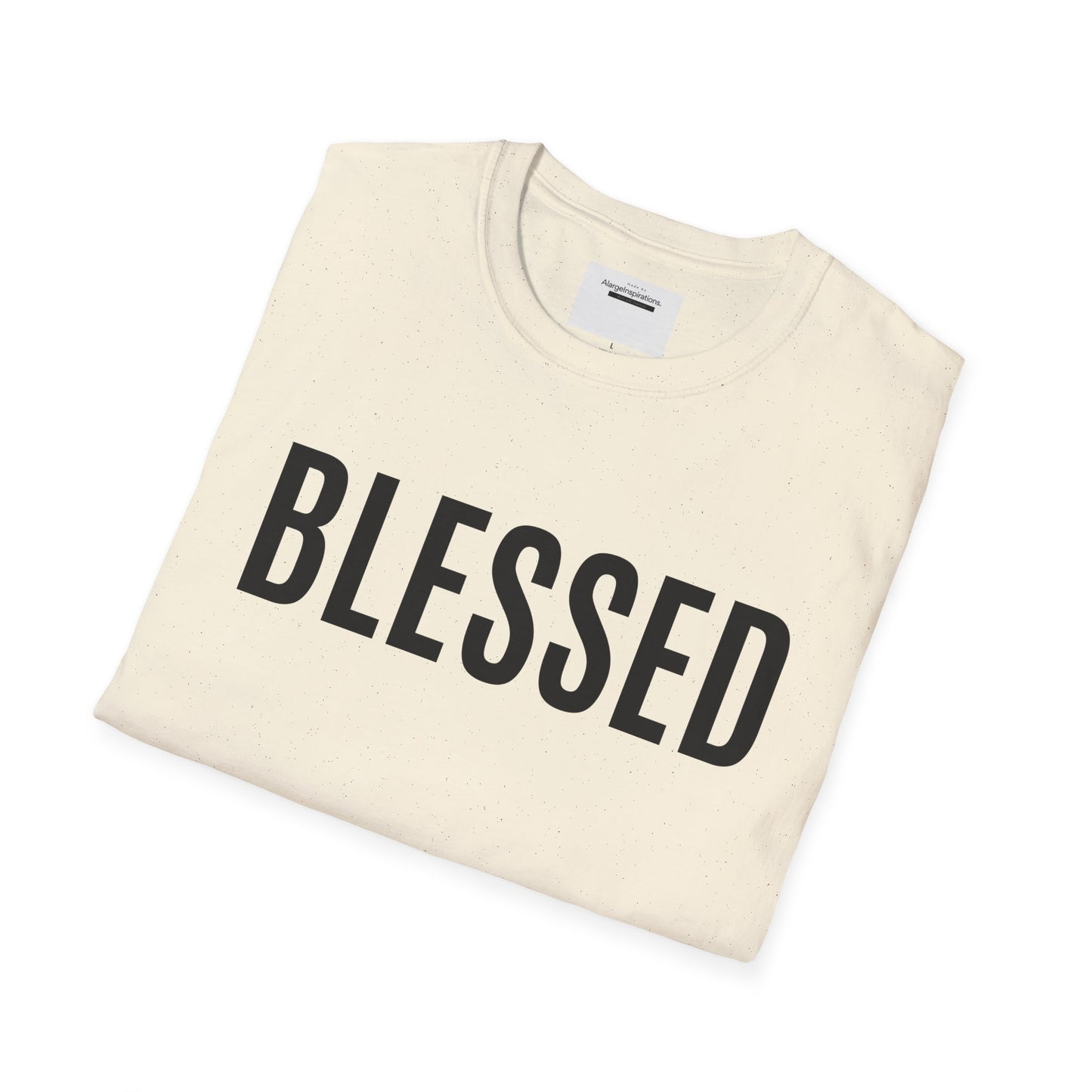 Blessed T-Shirt | Minimal Faith Typography Tee | Christian Inspirational Shirt | Simple Word T Shirt