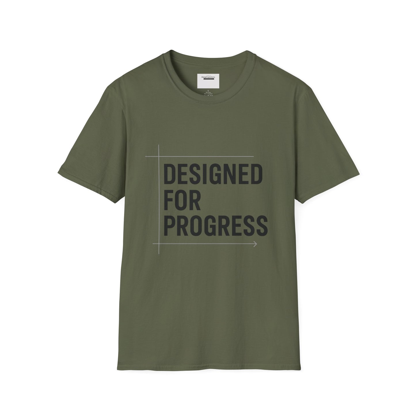 Designed for Progress Shirt , Blueprint Style Motivational Tee, Minimalist Technical Design, Engineer Designer Mindset, Growth QuoteShirt