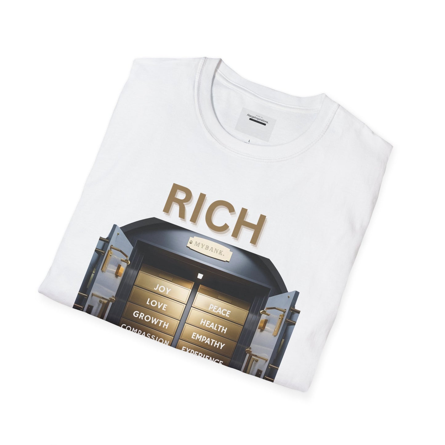 Rich Mindset Unisex T-Shirt | Daily Motivational Gift Apparel, Inspirational Shirt, Positive Gift for Christmas, Birthday, Thanksgiving,