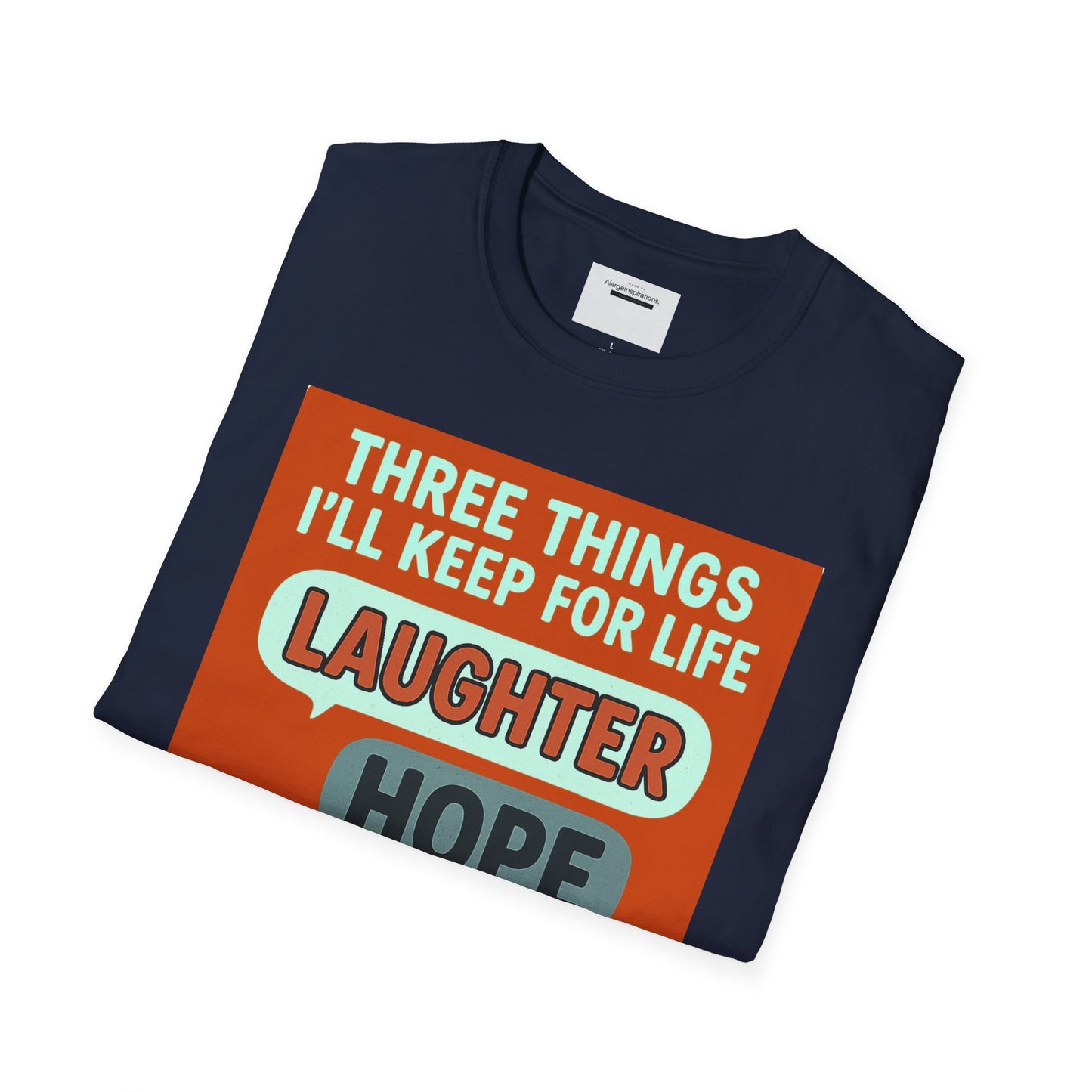 Laughter Hope Comfy Socks T-Shirt, Unisex Humor Tee, Fun Life Motto Shirt, Comfortable Apparel,Hope & Comfy Socks,Cozy Inspirational T-Shirt