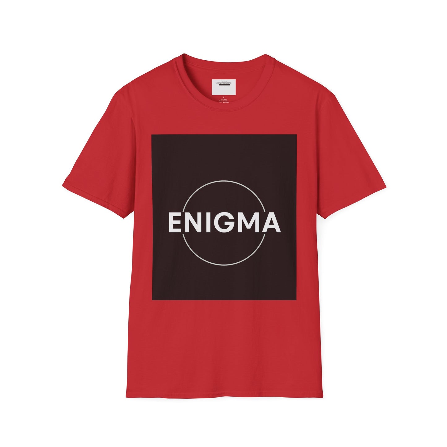 Unisex Enigma Softstyle T-Shirt , Unique Gift , Minimalist "ENIGMA" T-Shirt, Mystery & Inspiration Shirt, Comfortable Everyday Shirt