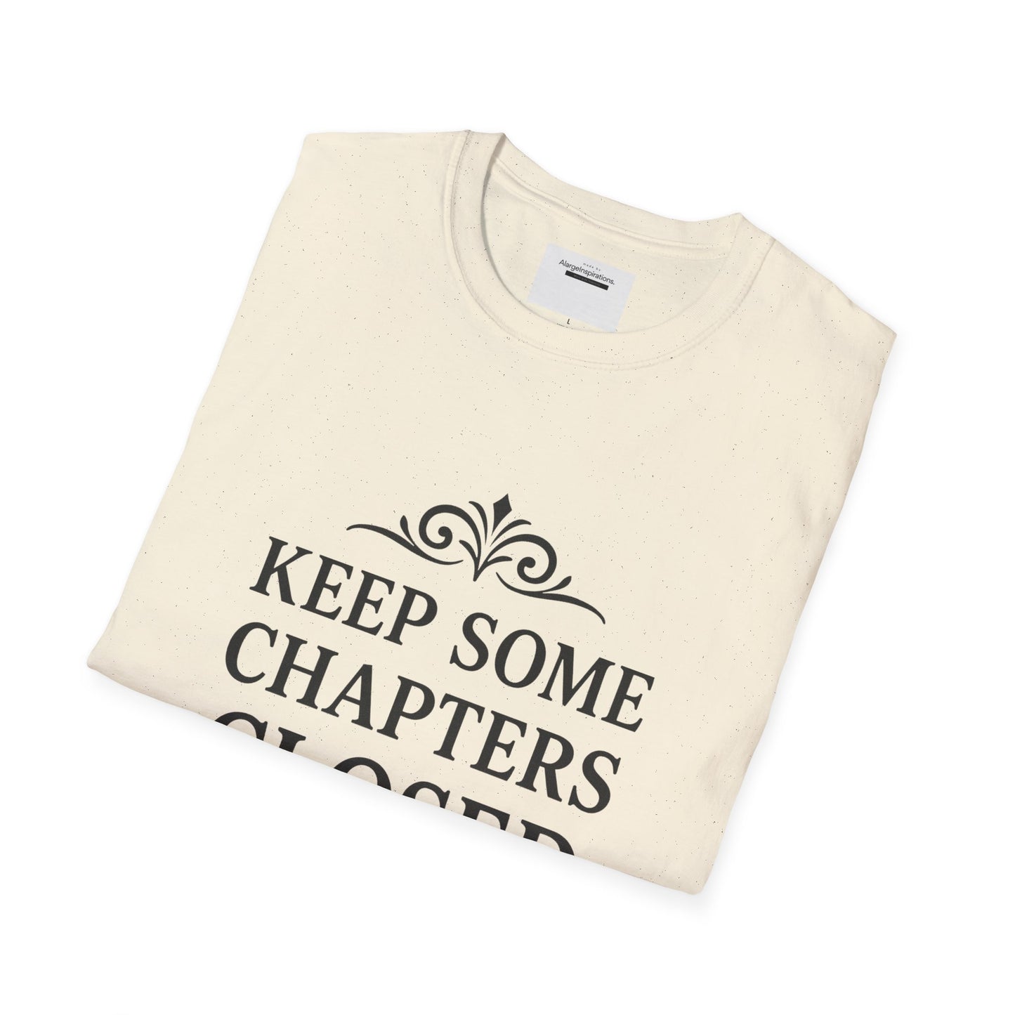 Keep Some Chapters Closed Shirt | Mystery Quote T-Shirt, Keyhole Typography Design, Boundaries Mindset Apparel, Minimalist Graphic Tee
